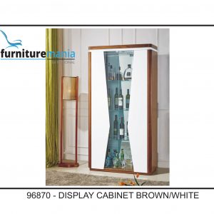 Display Cabinet Brown/White-96870