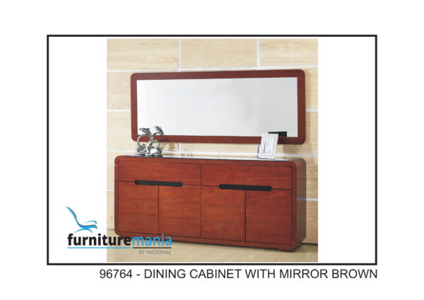 Dining Cabinet With Mirror Brown-96764