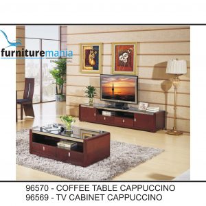 Coffee Table/TV Cabinet Cappuccino-96570/96569