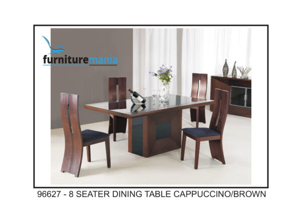8 Seater Dining Table Cappuccino/Brown-96627